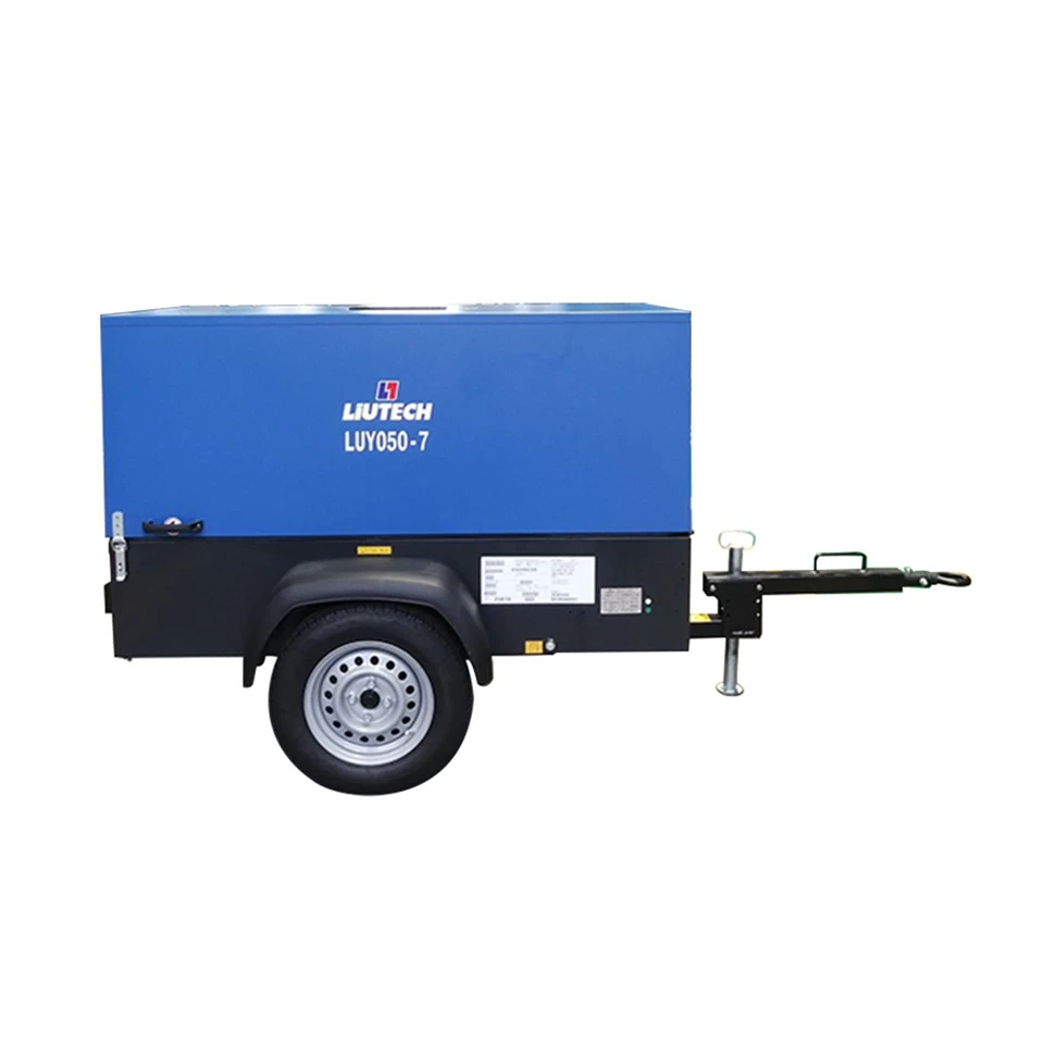 050-7 Liutech Air Compressor175 Psi Diesel 7 Bar Air Compressor Machine pro těžbu